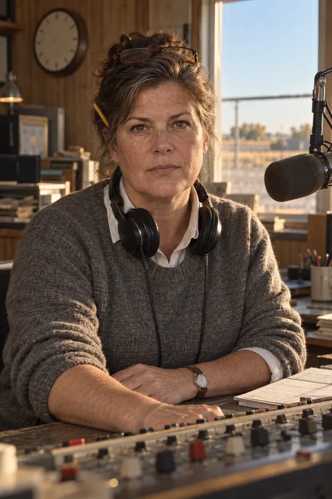 Marlys Rutledge, Owns and runs the radio station