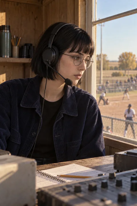 Payton Vinson, Calls the ball games from the press box