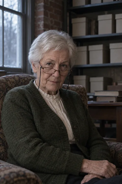 Cora Ainsley, Runs the county historical society