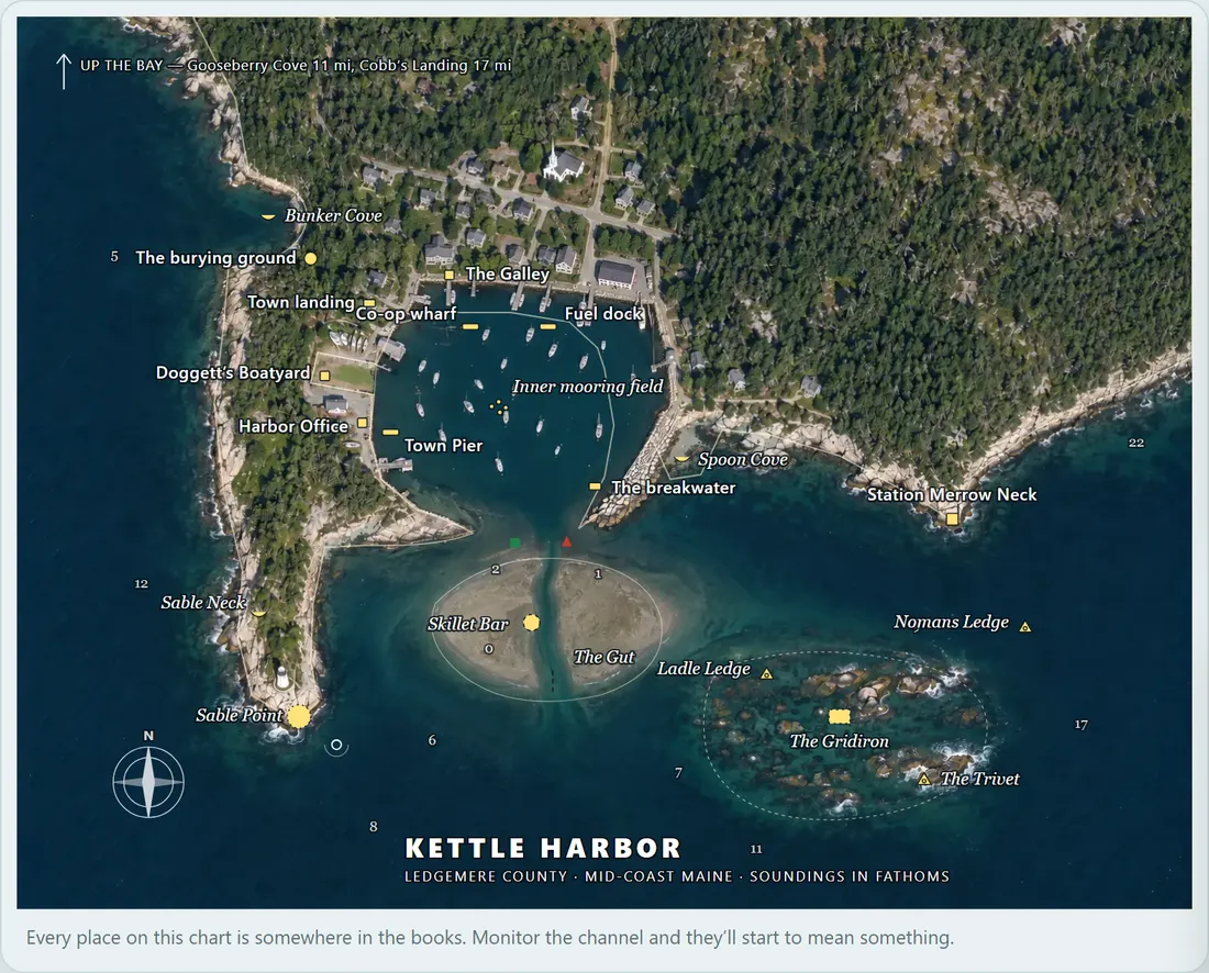 The chart of Kettle Harbor