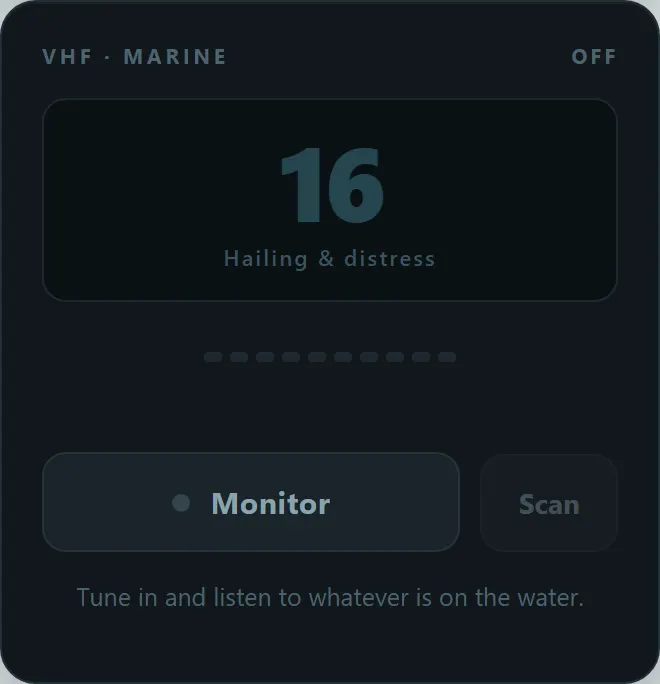 The Channel 16 radio